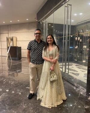 Ashneer Grover Instagram - Wish you a happy married life @riteshagar and Geetansha ! Lovely party !!