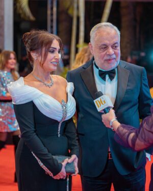 Ashraf Zaki Instagram - جائزة الريادة فى مهرجان
 Dear Guest 2023
عن العمل النقابي
 فى نقابة المهن التمثيلية 
Suit by @concrete_official 
@rogenaofficial ❤️