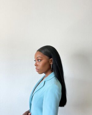 Asjha Cooper Instagram - press, day one

hair: @iamdavontae 
makeup: @grace_pae