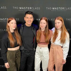 Athena Levesque Instagram - Thank you @makeupbymario for having us at @themasterclass yesterday! We’ve been waiting months for the class to come back to NYC. Most attendees were makeup artists, but we were there to improve on ourselves (and each other)! We couldn’t have gotten luckier to have a model with our fair complexion and red hair. Can’t wait to use everything we learned! 💄💋❤️ 
@ani.levesque @arianna.steckler.levesque @athena.lev