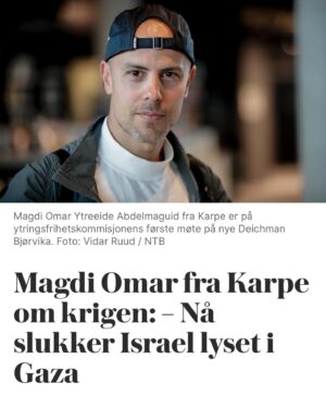 Atle Antonsen Instagram - La nå dette være klart. Uansett. Vi MÅ bry oss. Barn dør for fote. Les gjerne lenke. https://www.vg.no/rampelys/i/kEVBEk/magdi-omar-fra-karpe-om-krigen-naa-slukker-israel-lyset-i-gaza
