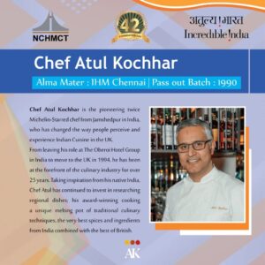Atul Kochhar Instagram - My sincere & heartfelt gratitude to NCHMCT @nchmct_official to include me into the elite list of 42 trailblazers. Feel honoured to be listed among the industry leaders and Heroes I constantly look up to. It’s a great feeling that we all come together to acknowledge the triumphs and achievements of our industry. 🌼✨
May - Atithi Devo Bhava - become the Mantra to be chanted among the hospitality worldwide. 
🙏🙏🙏 
@tourismgoi
@nchmct_official
@incredibleindia
.
.
.
#chefatulkochhar #atulkochhar #atulkochharrestaurants #londonfoodie #hospitalityindustry #catering #featured