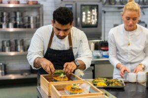 Atul Kochhar Instagram - Executive head @chefashok_sharma is through to the @greatbritishmenu judging chamber! 👨‍🍳

After impressing @rogan_simon with last night’s main and pudding, Ashok is set to fire up the whole menu again for @cheftomkerridge, @nishakatona, and @edgamblecomedy, and see if he can secure a place at the prestigious GBM banquet.

Don’t miss a moment on @bbctwo from 8pm, or stream on @bbciplayer, in celebration of @teamgb at the @paris2024 @olympics and @paralympics 💫

#GreatBritishMenu #Paris2024 #Olympics #Paralympics #BBC