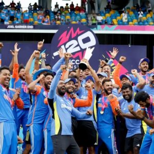 Atul Kochhar Instagram - "Champions at heart, winners on the field! 🏆🎉 Congratulations, Team India!”
Proud of Team Blue 🇮🇳🤗 What a match it was!! From nail biting moments to winning streak.
A true display of skill and teamwork.
.
.
.
.
Images credit: BCCI official website 

[ India T20 World Cup World Champions Victory ]