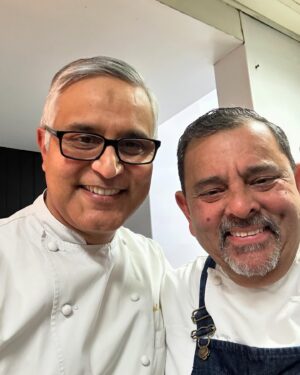 Atul Kochhar Instagram - What a night @kanishkamayfair. Thank you @hodsonandco @cyrustodi @chefviveksingh @rimmersimon for you time, passion and love for our common beloved charity @hospitalityaction ! We not only raised some good money, we also made lot people very happy with our cooking skills. 

Thank you my brothers for coming together to give a lift and put smiles on the faces of many families who rely on @hospitalityaction. 

Big thanks to all the patron and suppliers who helped us with this amazing cause.

#atulkochhar #atulkochharrestaurants #chefatulkochhar #hospitalityaction #kanishkamayfair #michelinstarchef #charityevent #charitydinner