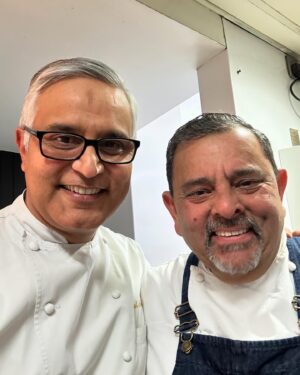 Atul Kochhar Instagram - What a night @kanishkamayfair. Thank you @hodsonandco @cyrustodi @chefviveksingh @rimmersimon for you time, passion and love for our common beloved charity @hospitalityaction ! We not only raised some good money, we also made lot people very happy with our cooking skills. 

Thank you my brothers for coming together to give a lift and put smiles on the faces of many families who rely on @hospitalityaction. 

Big thanks to all the patron and suppliers who helped us with this amazing cause.

#atulkochhar #atulkochharrestaurants #chefatulkochhar #hospitalityaction #kanishkamayfair #michelinstarchef #charityevent #charitydinner
