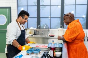 Atul Kochhar Instagram - Tune in tonight to watch @chefashok_sharma take on @greatbritishmenu’s mains and desserts! 👨‍🍳

Having scored a nine and an eight for last night’s starter and fish, Ashok is now facing off against two of the region’s finest chefs to impress veteran judge @rogan_simon for London and the South East.

Find out how he gets on from 8pm on @bbctwo, or catch up on @bbciplayer, in honour of @teamgb at the @paris2024 @olympics and @paralympics 🙌

#GreatBritishMenu #Paris2024 #Olympics #Paralympics #BBC
