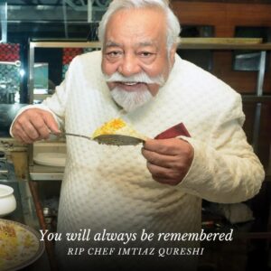 Atul Kochhar Instagram - RIP Chef Imtiaz Qureshi. Your contribution to our culinary world will always be remembered with great love, respect and admiration. You have inspired so many of us to fully embrace the hospitality industry in India and make it our ambitions and careers. Together with your guidance and knowledge, Indian Cuisine is firmly on the map and we are fortunate to have had a leader and Hero like yourself to guide us. 

Thank you for your service to the nation and its cuisines. 

Rest in Peace Chef. 
Jai Hind. ❤️❤️❤️
