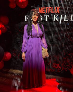 Aubin Wise Instagram - I can’t stop thinking about one of the best nights of my life! Thank you so much to @maisonvalentino @kpreiss  for making me feel and look like a queen. The @yourofficialfirstkill party was EPIC thanks to @netflix for making it so special. ✨ I couldn’t be more grateful 🥹