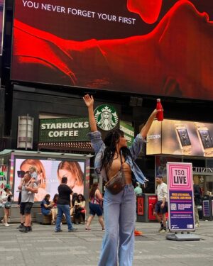 Aubin Wise Instagram - We’re in TIMES SQUARE!