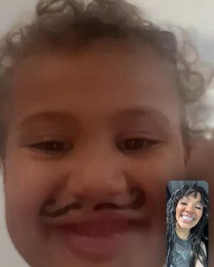 Aubin Wise Instagram - FaceTime is never a dull moment!