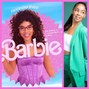 Aurélie Konaté Instagram - Ça sort aujourd’hui @barbiethemovie 
Quelle joie de prêter ma voix à une Barbie
Merci @barbaratissier pour ce joli cadeau 💝 
Je prête ma voix à @alexandrashipppp 💕💖