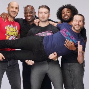 Austin Jenkins Instagram - This. ♥️ @austincreedwins @mmmgorgeous @wwecesaro and a cameo by #dvondudley #daparty