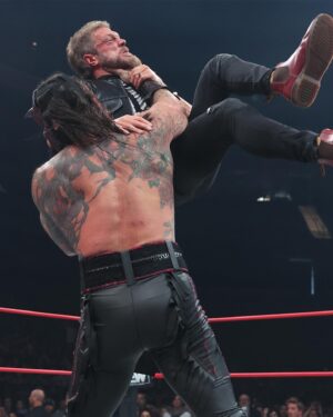 Austin Matelson Instagram - #AEWDynamite Title Tuesday LIVE 
Oct 10 | 8/7c | TBS

TOMORROW NIGHT, the “Rated R Superstar” Adam Copeland @EdgeRatedR makes his #AEW in-ring debut against former TNT Champion @Luchasaurus!

Don't forget to set your DVR for TOMORROW at 8/7c on TBS or Watch LIVE on the TBS App!