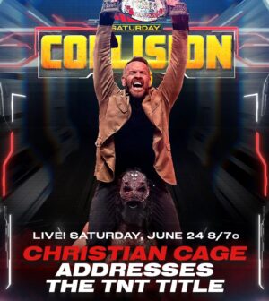 Austin Matelson Instagram - Tonight on #aewcollision the TNT title will be addressed… 

📸 @scottlesh724