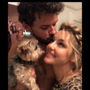 Austin Nichols Instagram - This little creature came into my life two years ago and left tiny little paw prints on my heart. Those have turned into dinosaur footprints. She belonged to @hassieharrison . But she always gave the mornings to me. She woke me up. She begged me for breakfast. She barked until I took her on a walk. And then we would sit on the stoop and soak up the morning sun. Hassie gave her so many unique nicknames. My favorites were WockyMoly. Leetle. The Missus. Grimer. Guggenheimer. Grouper. Mama. Trinket. Coconut. And Blinkers. I crumble every time I think of her scratching at my leg when I was making dinner. And that I won’t be able to feel that again. I wish you all could have seen her turn into a Track Star the second her paws touched carpeted hotel hallways. She lived for that traction. The day she left us California had its biggest earthquake in 20 years. She was an earth shaker.  The unforgettable Cocomeaux.