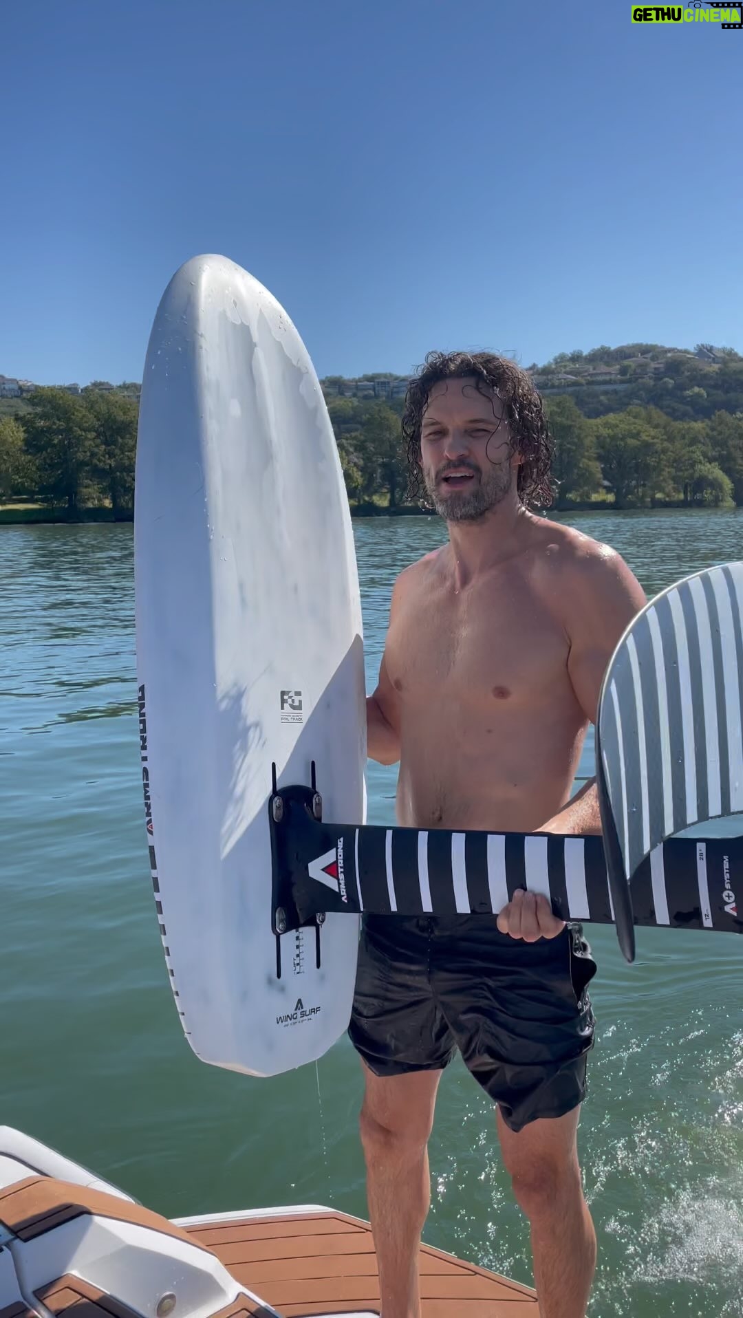 Austin Nichols - 5.1K Likes - Can’t remember the last time I found something that makes me this happy! #foil #armstrongfoils #foilboarding #wakesurfing #surfdog