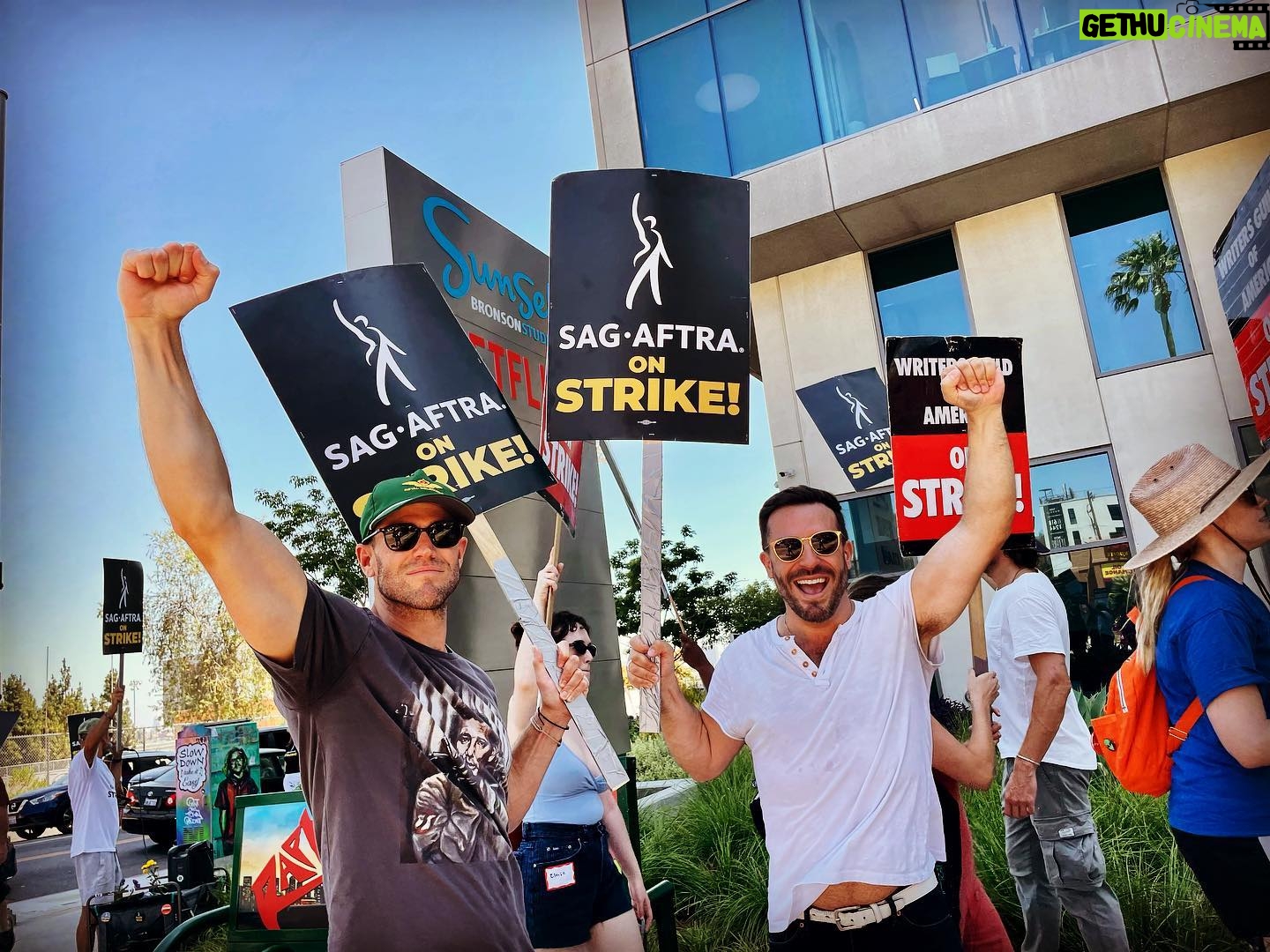Austin Stowell - 7.5K Likes - Enough is enough.
It’s time pick up the fight that our fellow artists fought for us nearly 60 years ago to protect those to come. It’s our turn. We stand up to preserve the livelihood of tens of thousands of artists and to get a fair share from the work we create together. It’s a shame the AMPTP has let it come to this. I’m proud join the #wgastrike and stand with them as 14 year member of @sagaftra #sagaftrastrike2023 #sagaftra