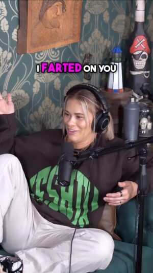 Austin Vanderford Instagram - 😂 WE ARE HAPPILY MARRIED, OKAY!!! 😂 
.
True love is being able to fart on your spouse!! Comment 💨 if you agree. ❌ if you don’t. 
.
New episode of @akickasslovestory  tomorrow at 12pm EST on YouTube, Spotify, Apple, iHeartRadio and anywhere you get your podcast. LINK IN BIO