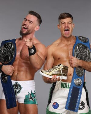 Austin White Instagram - We done ran it up🏆🚀 #andNEW #wrestlemania #ATownDownUnder