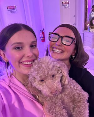 Autumn Rose Gruber Instagram - girls night @florencebymillsfashion @milliebobbybrown