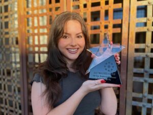 Ava Acres Instagram - So grateful to announce that I won the Breakthrough Performance Award at @twincitiesfilmfest !!🙏🏼THANK YOU Twin Cities & everyone who was involved in this wonderful festival. I feel blessed to have been given the opportunity to play such a dynamic character. It’s an honor to hear that No Right Way is making such an impact!❤️ @norightwaymovie