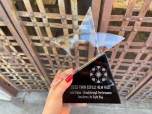 Ava Acres Instagram - So grateful to announce that I won the Breakthrough Performance Award at @twincitiesfilmfest !!🙏🏼THANK YOU Twin Cities & everyone who was involved in this wonderful festival. I feel blessed to have been given the opportunity to play such a dynamic character. It’s an honor to hear that No Right Way is making such an impact!❤️ @norightwaymovie