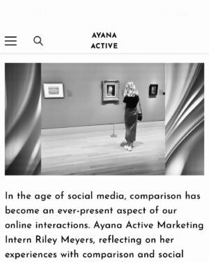 Ayana Ife Instagram - Comparison part 4 

✨Today’s journal entry concludes our comparison series where we share insights, tools, and scenarios on embracing your personal journey. 

✨@ayanaactive intern @riley.meyers shares her story on  overcoming comparison in the world of Social Media. 

✨Riley’s journey underscores the dual nature of social media—a platform that can both harm and heal mental health depending on how it is navigated.

🧐 How does comparison play a role in your life and what do you do to combat it?

Read the full article here: 

Navigating Comparison on Social Media: A Journey of Self-Discovery and Authenticity

https://ayanaactive.com/blogs/news/navigating-comparison-on-social-media-a-journey-of-self-discovery-and-authenticity
•
•
•
•
•
•
#fashionblogger #journal #socialmediacomparison #ayanaactive #ayanaactiveblog #ayanaife #designerayana #projectrunway #modestfashion #modestfitness #modesty #runyourownrace #anxiety #thecomparisontrap #modest #modestfashionista #blackowned #slowfashion #modestishottest #modestapparel #modestlyhot #modestyisgorgeous #modestclothing #modestfashion #entrepreneurship #ecofriendly #modestsport  #danvillepa #bloomsburg #danvilledrive