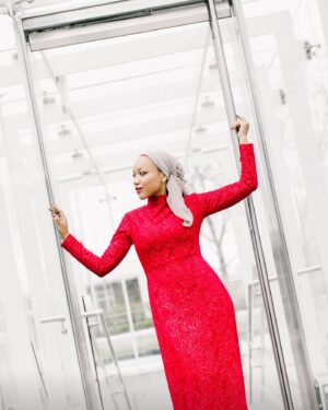 Ayana Ife Instagram - Eid Mubarak! May Allah increase your happiness, abundance and blessings. 

Dress by yours truly @ayanaife
Fabric @joann_stores 
📸 : @alexvalentephotography 

•
•
•
•
•
#eiduladha #eidaladha #eid #eid2024 #feastofsacrifice #modestbridesmaid #modestbride #modestbride #ayanaactive #modestfashion #modestsport #hijabfashion #hijabista #muslimfashion #mormonfashion #jewishfashion #fashionisforeverybody #imadeyourclothes #whomadeyourclothes #ootd #coast #womenowned #blackownedbusiness #hijabista #modesta #designerayana #projectrunway #modestfashionblogger #modesty #ayanaifebridemaid
