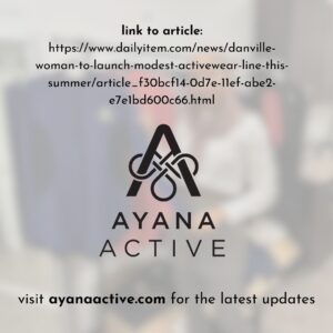 Ayana Ife Instagram - It's almost that time! ⏳….

✨Sign up to @ayanaactive to stay informed

Thank you @dailyitem for this feature 📝

•
•
•
•
•
#ayanaactive #fashionblogger #dailyitem #thedailyitem #slowfashionblogger #modestfashionblogger #ayanaactiveblog #ayanaife #designerayana #projectrunway #modestfashion #modestfitness #modesty #modestandmodern #modesta #modeststyle #modest #modestfashionista #blackowned #slowfashion #modestlyhot #modestyisgorgeous #modestclothing #modestfashion #entrepreneurship #ecofriendly #modestsport  #danvillepa #bloomsburg #danvilledrive
