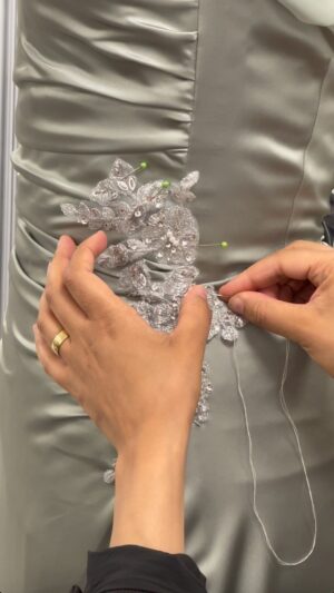 Ayana Ife Instagram - a glimpse into the creation 💎🪡

Fabric: @joann_stores 
•
•
•
•
•
•
#ayanaife #ayanaifegown #modestpromdress #modestformaldress #modestformalgown #modestprom #modestbride #ayanaactive #modestfashion #modestsport #hijabfashion #muslimfashion #mormonfashion #jewishfashion #fashionisforeverybody #imadeyourclothes #whomadeyourclothes #ootd #coast #womenowned #blackownedbusiness #hijabista #designerayana #projectrunway #modestfashionblogger #modesty #danvillepa #wilkesbarre #danvilledrive