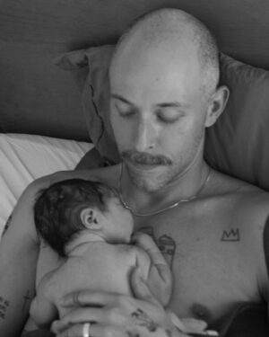 Aylya Marzolf Instagram - On April 11th at 4:25 am in the comfort of our own home we welcomed Mosey earth side. 

Birth Story: 
(Short version)
We weren’t expecting him to come early, Dirk was actually a few hours out of town for a job when it all started. I brushed it off and thought this can’t be it. Luckily I checked in with the midwives and she suggested Dirk come home. By the time he got home I was in full blown labor, contractions I couldn’t talk through and the midwives came right away. They set up the birth tub in our bedroom. I could barely walk the contractions were so intense. I labored in the tub, then on a birthing stool and then in my bed. And with the help and support of Dirk, Cassius and our midwives from @kindredspacela Mosey was born into our loving arms. I’d be lying if I didn’t say it was the hardest thing I’ve ever done, but it was 100% worth it. And I haven’t had to leave my bed since (except to go to the bathroom). It has been so warm, personal and loving. This entire experience. And it continues to be. 

I know home birth isn’t for everyone, but if you are curious about it I’m happy to talk about it all day. Truly a gift. I’m so incredibly grateful. And thank you all who have shared your love and support with us, throughout our relationship, through this pregnancy, and in celebrating our growing family. We love you all. ♥️ 

#homebirth #geriatricpregnancy #naturalbirthing #birthathome