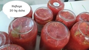 Ayşenur Yazıcı Instagram - Domates 15 tl iken alayım dedim .Manav, "abla benzine zam geldi haftaya bu fiyata olmayacak" dedi.Ama eve 40 kg taşıyamadım. Tek başıma bu kadar olabiliyor.. Eskiden imece vardı. Tüm komşular bir evde o evinkini yapar, ertesi gün başka komşuda onun için çalışır ortaklaşa yük hafifletilirdi. pH'ı 4 civarı asidik bu şirin (!) domateslerle ellerim artık benim ellerim değil gibi 😂 E, eldiven giy diyenlere kolaysa sen gel tut 20 kg domatesi eldivenle diyeceğim... Neyse @rituel_de_beaute onarıcı el maskesini yapacağım akşama. Yorulduuum! Biri bana bir bardak bira versin balkona çıkacağım 
#menemen #melemen #domates