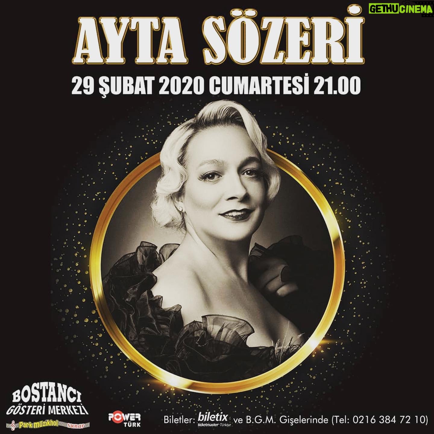 Ayta Sözeri - 318 Likes - @aytasozeri @bgmonline
Ayta Sözeri, 29 Şubat Cumartesi akşamı Bostancı Gösteri Merkezi'nde! Biletler, @biletix ve @bgmonline gişelerinde satışta!
@aytasozeri
#aytasözeri #bostancıgösterimerkezi