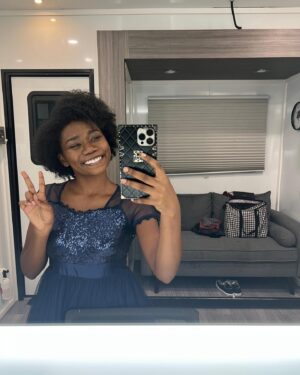 Azaria Carter Instagram - WE ARE BACK IN BUSINESS! Allow me to introduce to you “Teen Gabi!” If you haven’t been doing so already make sure you head over to @nbc to watch FOUND on Tuesdays at 10pm or stream it on @peacock the next day! We are 6 episodes in so if you haven’t started already binge watch it this weekend so you can get caught up!🙌🏾✨ 

Ps. Scene footage coming soon…🤩 @amt_agency 

 #nbcfound #foundnbc #nbc #peacock #teengabi #actor #grateful #justazaria