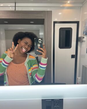 Azaria Carter Instagram - WE ARE BACK IN BUSINESS! Allow me to introduce to you “Teen Gabi!” If you haven’t been doing so already make sure you head over to @nbc to watch FOUND on Tuesdays at 10pm or stream it on @peacock the next day! We are 6 episodes in so if you haven’t started already binge watch it this weekend so you can get caught up!🙌🏾✨ 

Ps. Scene footage coming soon…🤩 @amt_agency 

 #nbcfound #foundnbc #nbc #peacock #teengabi #actor #grateful #justazaria