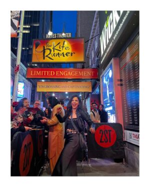 Azita Ghanizada Instagram - Who would have thought, a political refugee, who wanted to become an actor of all things, would end up gracing the boards on Broadway. 🎭

Goodbye to hands down the hardest, most rewarding, wonderful, exhausting,  heart building, heart tearing experience to date.  134 shows (5 missed)  living in the truth of each moment, whatever was there on the day. Undoing and becoming all at the same time.  Living with the most wonderful company and creatives filled with authenticity, grace, humor, talent.  I made a home here (🐾🐶 did too) on this stage with these people and will be forever grateful, forever changed.  Thank you to everyone who came to see us, especially my friends and family that made the trips into town, that level of love shared with me means more than I can ever say.
 

Dream the impossible dreams ya’ll. 

#debut #broadwaydebut #kiterunner #broadway #goodbye #happytrails ♥️🪁🫶🏽🥹🎭