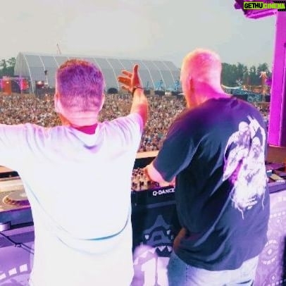 B-Front - 5.1K Likes - WTF look at that crowd!! 🤩 B-Front 20 YEARS at Defqon was next level🔥 Even though we've been partying together for over two decades, your energy keeps me fueled. We're just getting started! 💪 s/o to my buddies @adrenalizedj @djfrontliner @aftershockdj @djzany for joining me on the UV stage #hardstyle #defqon1
