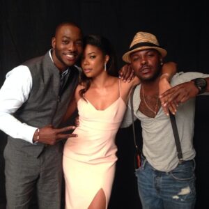 B.J. Britt Instagram - Deuces up for #season2 #beingmaryjane #promos @gabunion @larryjarahsims