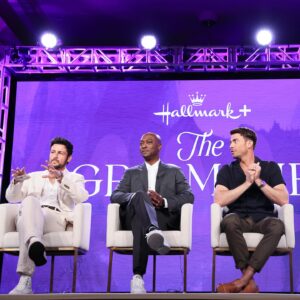 B.J. Britt Instagram - The Groomsmen know how to make an entrance. The world isn’t ready for Pete, Danny, and Jackson. 3 movies streaming this fall on Hallmark  @hallmarkchannel @hallmarkmoviesnow