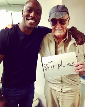 B.J. Britt Instagram - It was truly an honor & pleasure to have met such a MARVELous man! You sir will forever be missed. Rip Stan Lee🙏🏾
