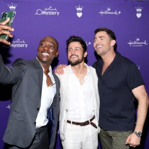 B.J. Britt Instagram - The Groomsmen know how to make an entrance. The world isn’t ready for Pete, Danny, and Jackson. 3 movies streaming this fall on Hallmark  @hallmarkchannel @hallmarkmoviesnow