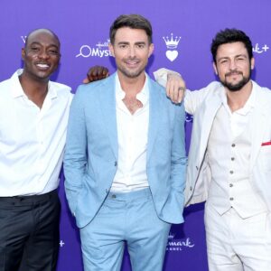 B.J. Britt Instagram - The Groomsmen know how to make an entrance. The world isn’t ready for Pete, Danny, and Jackson. 3 movies streaming this fall on Hallmark  @hallmarkchannel @hallmarkmoviesnow