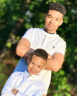 B.J. Mitchell Instagram - Mini-B 😁😤