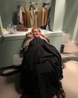 B.K. Cannon Instagram - Here’s some #BehindtheScenes of filming a walk-and-talk rain sequence! Let’s just say that getting hosed down for hours in November until 2am confused the hell out of my body. But my team took AMAZING care of me and the scene turned out great, so all worth it! #WhyWomenKill