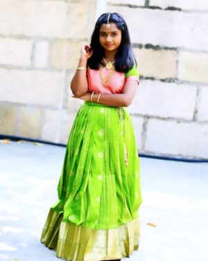 Baby Kaavya Instagram - Simply me.

👗 Beautiful stitching @fashionfeathers_f2 

#kaavya #kaavyahoney #mahanathi #narmadha #function #wedding #family