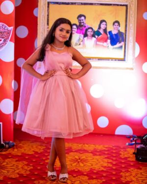 Baby Kaavya Instagram - Narmadha from Mahanadhi..
💄: @ajay_artistry
👗: @poorani_the_designer_house
💍: @luxorfashionjewellers
.
..
#kaavya #narmadha #mahanathi #vijaytv #VTA #teleawards #vijayawards #staytuned #outfit #ootd #fun #shoot #bts #celebrity #childartist #television #look #happy #sunday #funday #serials