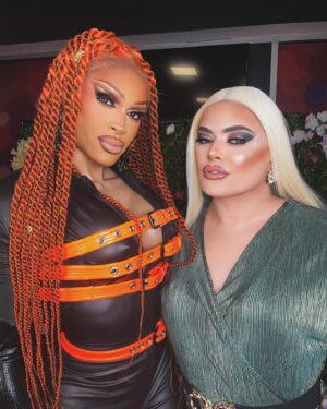 Baga Chipz Instagram - With me Doncaster Diva @missnaomicarterofficial 🧡💖💚