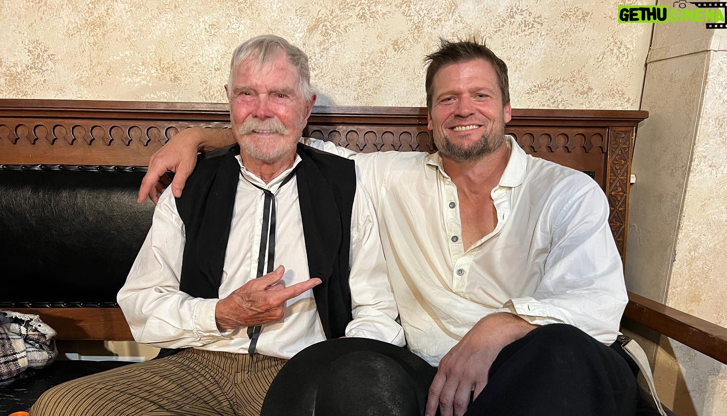 Bailey Chase - 8.9K Likes - Great week of shooting. I got to work with a legend, marry my new movie wife, head west and stake my claim!
This is also my first time being a producer, which is a nice career accomplishment. I’m really enjoying the responsibility and all that comes with it.
Big thanks to my cast and crew for toughing it out in the heat so that we can make something great for y’all.
#sodandstubble @dodiebrown @bucktaylorart @kr_spurgeon