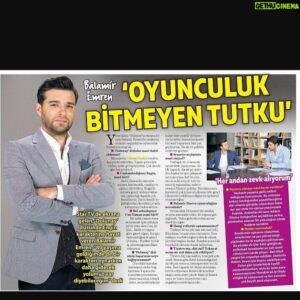 Balamir Emren Instagram - Milliyet gazetesinde bugun 😎